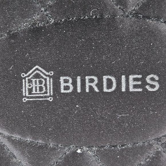 Birdies Flats Womens 8 Phoebe Floral Jacquard Mules Asian Black Gold Retro Glam - Picture 9 of 9